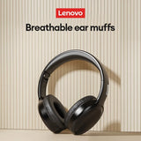 Lenovo TH30 Fones de ouvido sem fio Bluetooth 5.3 Fones de ouvido dobráveis para jogos Fone de ouvido esportivo com microfone Fones de ouvido de música 250mAh