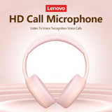 Lenovo TH30 Fones de ouvido sem fio Bluetooth 5.3 Fones de ouvido dobráveis para jogos Fone de ouvido esportivo com microfone Fones de ouvido de música 250mAh