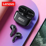 Lenovo LP40 Pro fones de ouvido Bluetooth 5.0 sem fio esportes fones de ouvido à prova d'água com microfone Touch Control TWS Headset